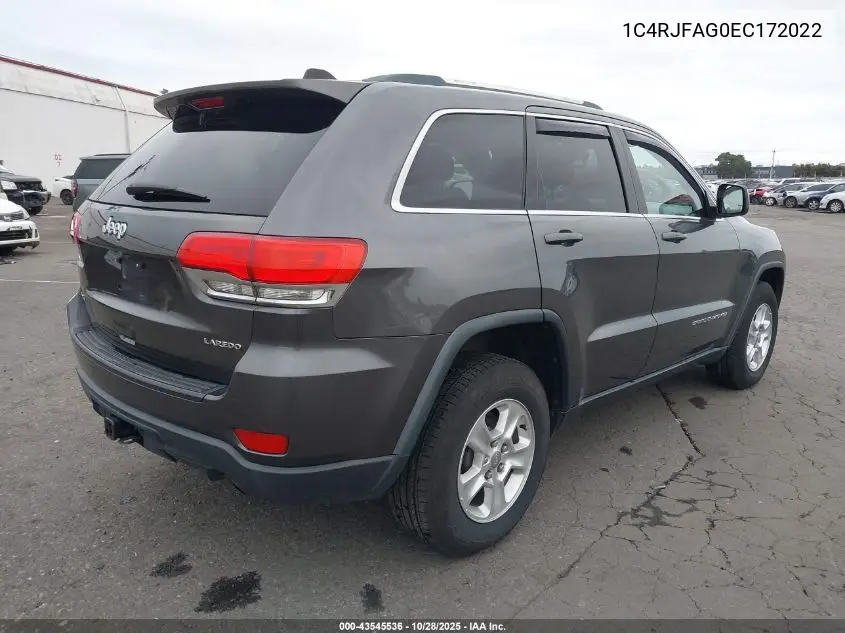 1C4RJFAG0EC172022 2014 Jeep Grand Cherokee Laredo
