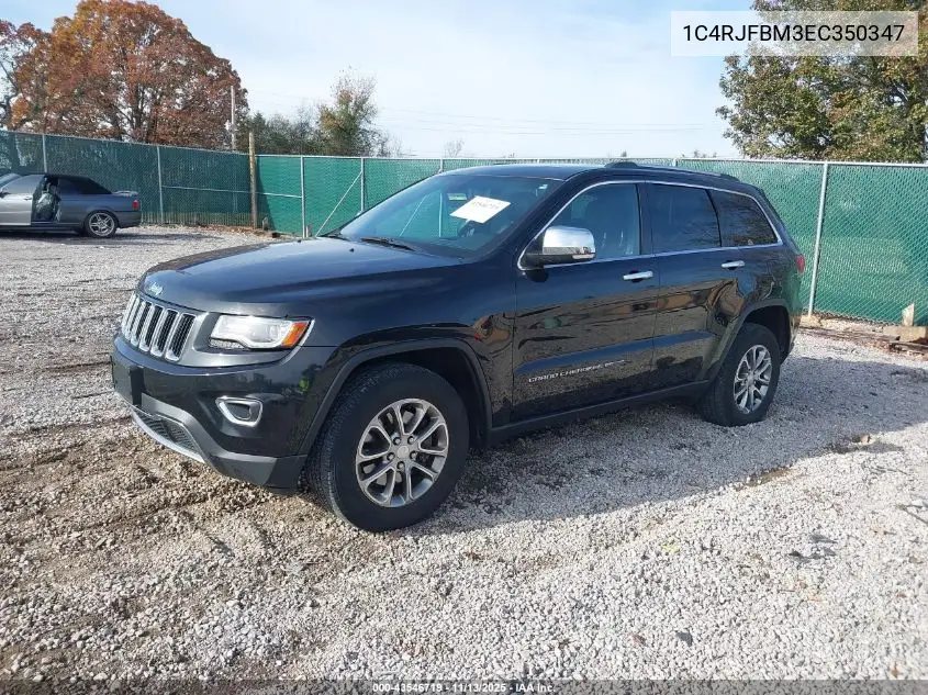 1C4RJFBM3EC350347 2014 Jeep Grand Cherokee Limited