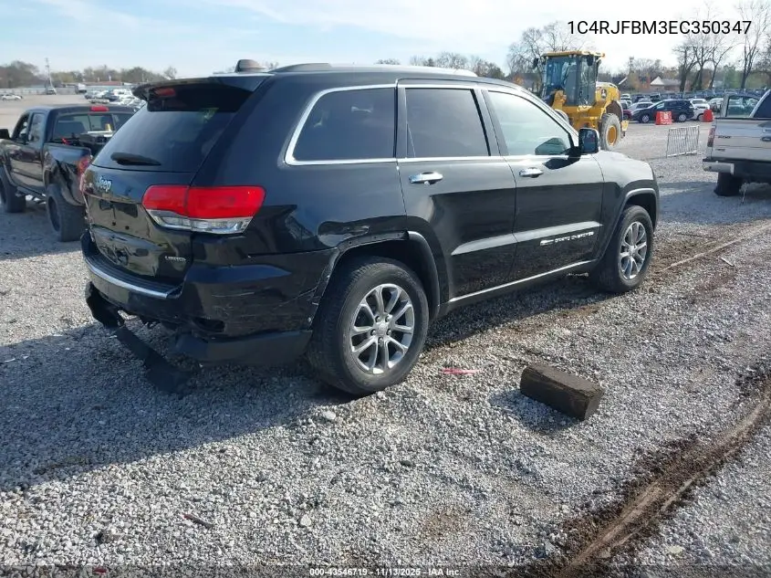 1C4RJFBM3EC350347 2014 Jeep Grand Cherokee Limited