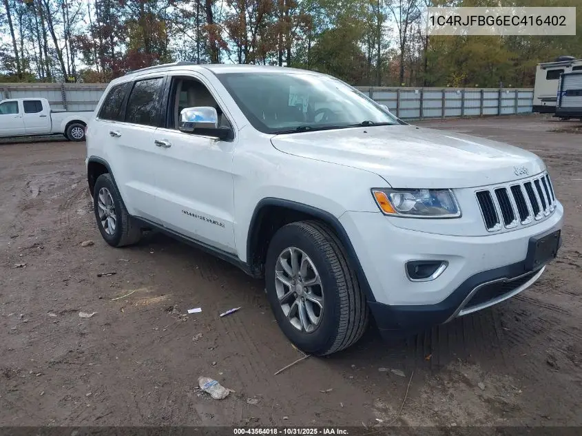 1C4RJFBG6EC416402 2014 Jeep Grand Cherokee Limited