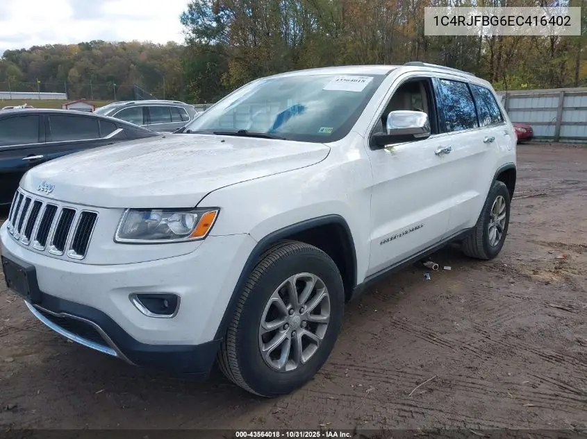 1C4RJFBG6EC416402 2014 Jeep Grand Cherokee Limited