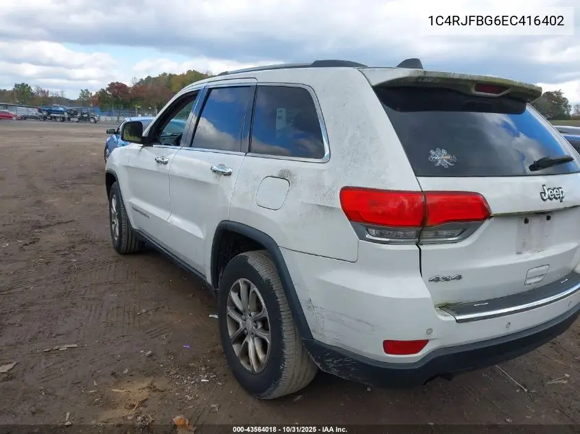 1C4RJFBG6EC416402 2014 Jeep Grand Cherokee Limited