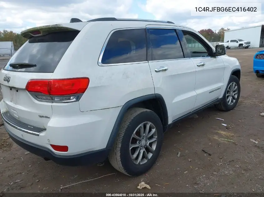 1C4RJFBG6EC416402 2014 Jeep Grand Cherokee Limited