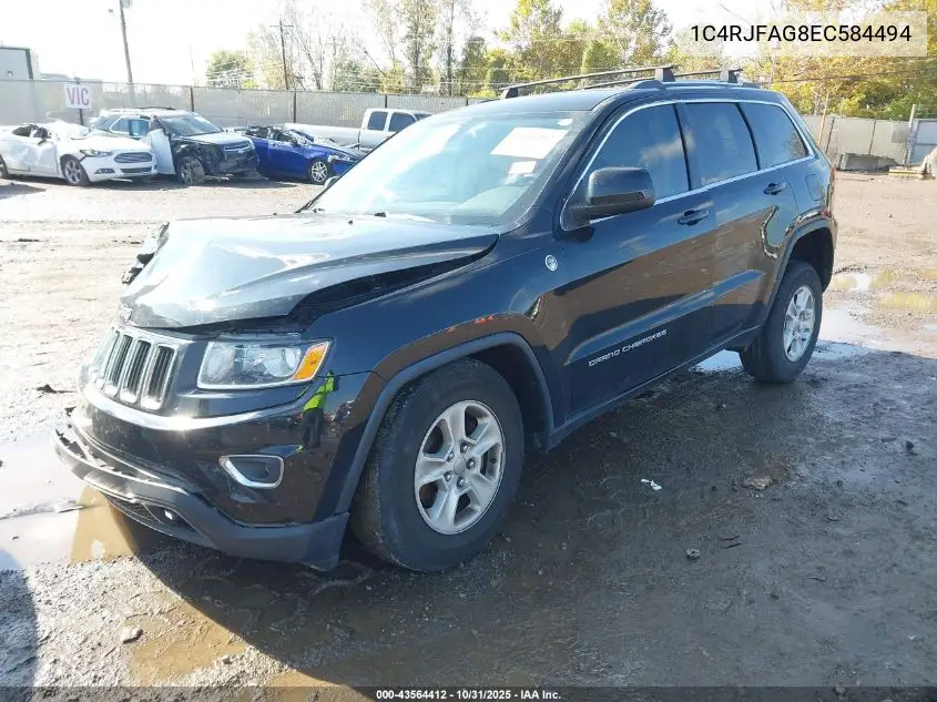 1C4RJFAG8EC584494 2014 Jeep Grand Cherokee Laredo