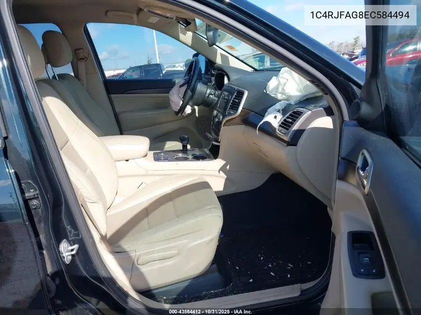 1C4RJFAG8EC584494 2014 Jeep Grand Cherokee Laredo