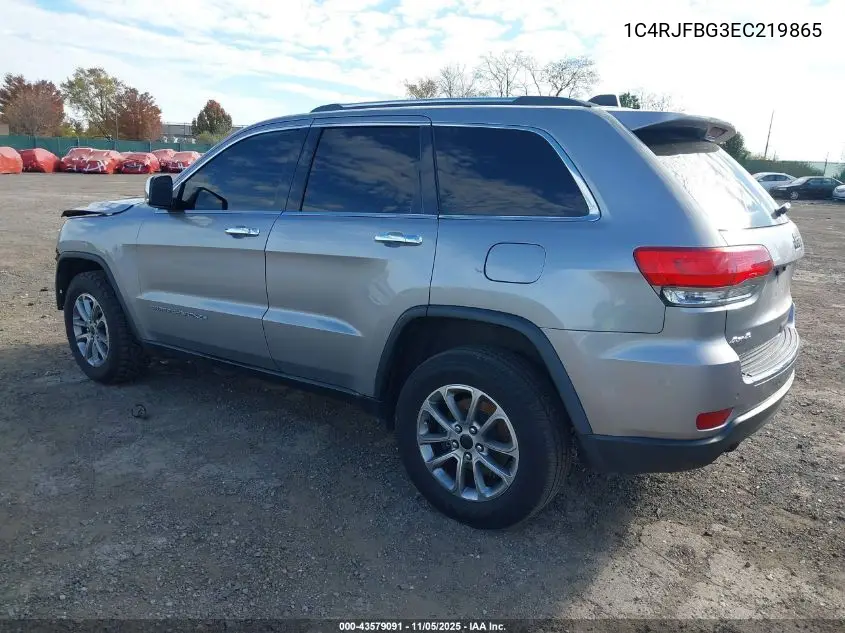1C4RJFBG3EC219865 2014 Jeep Grand Cherokee Limited