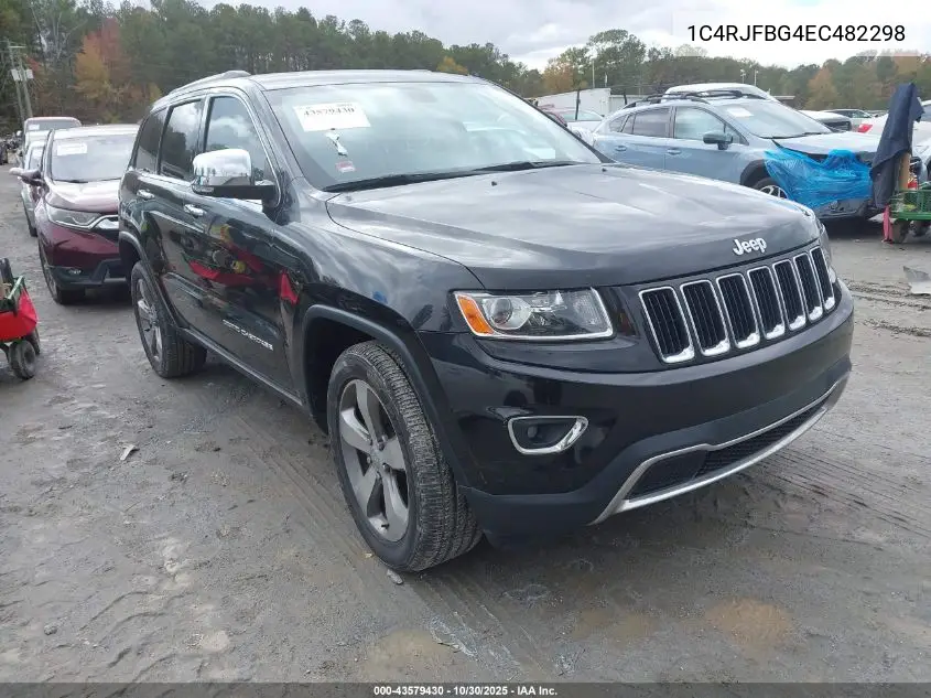 1C4RJFBG4EC482298 2014 Jeep Grand Cherokee Limited