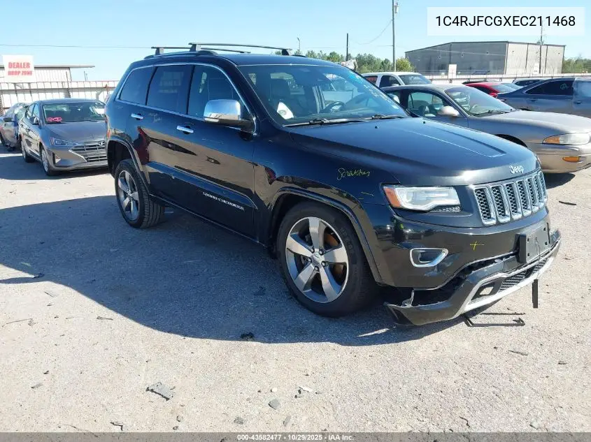 1C4RJFCGXEC211468 2014 Jeep Grand Cherokee Overland