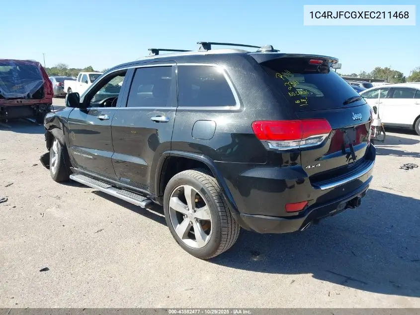 1C4RJFCGXEC211468 2014 Jeep Grand Cherokee Overland