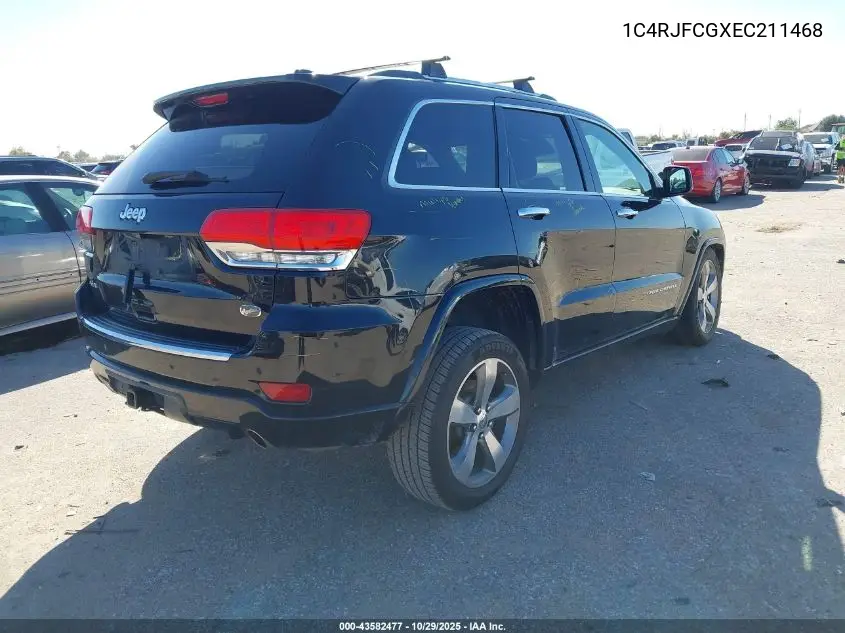 1C4RJFCGXEC211468 2014 Jeep Grand Cherokee Overland