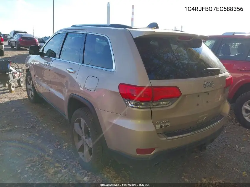 1C4RJFBG7EC588356 2014 Jeep Grand Cherokee Limited