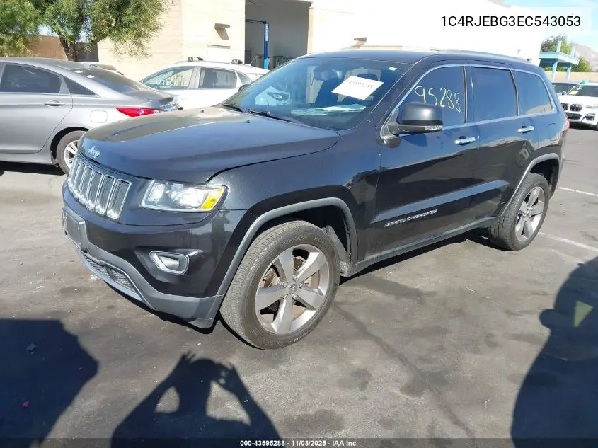 1C4RJEBG3EC543053 2014 Jeep Grand Cherokee Limited