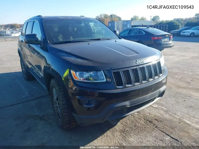 1C4RJFAGXEC109543 2014 Jeep Grand Cherokee Laredo