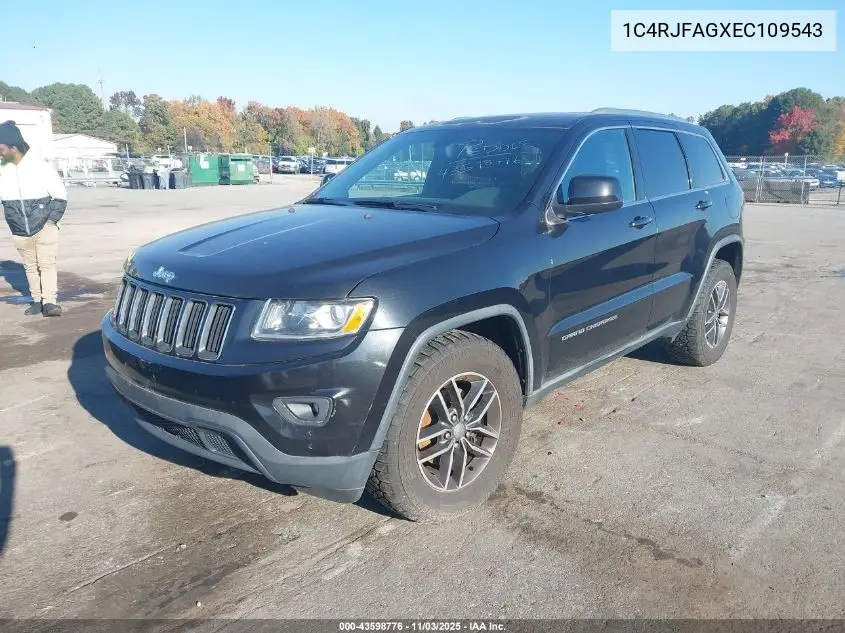 1C4RJFAGXEC109543 2014 Jeep Grand Cherokee Laredo
