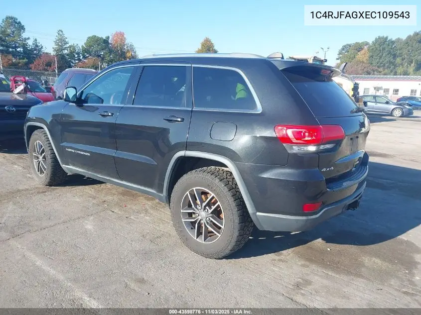 1C4RJFAGXEC109543 2014 Jeep Grand Cherokee Laredo