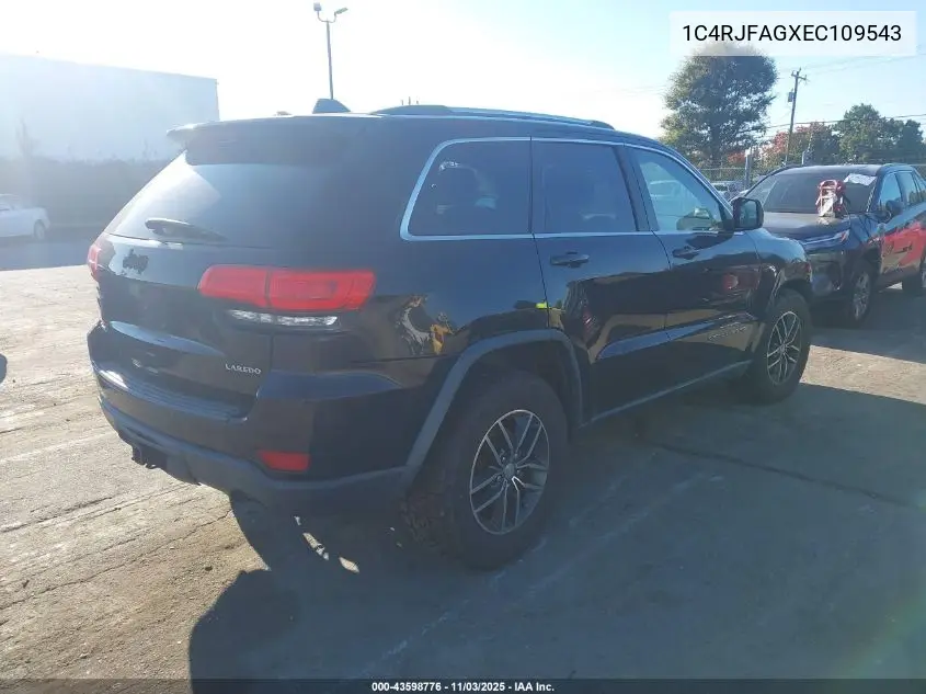 1C4RJFAGXEC109543 2014 Jeep Grand Cherokee Laredo