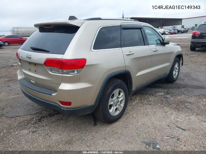 1C4RJEAG1EC149343 2014 Jeep Grand Cherokee Laredo