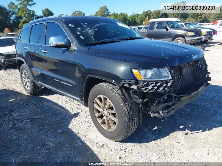 1C4RJFBG3EC339231 2014 Jeep Grand Cherokee Limited