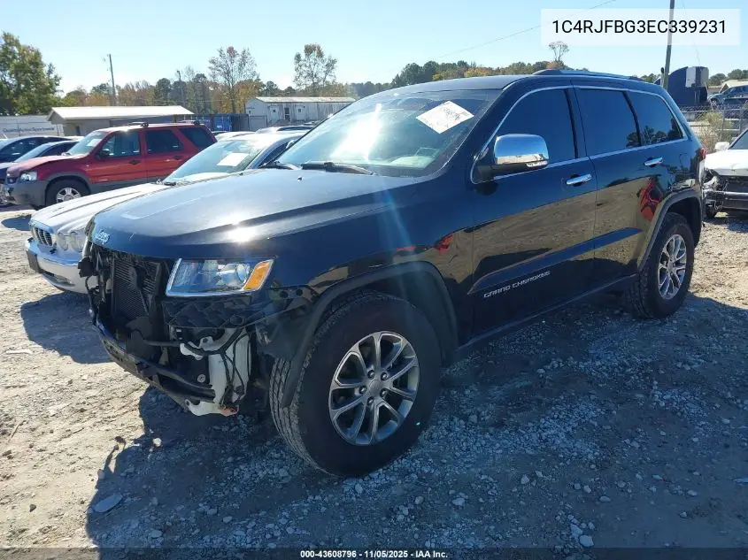 1C4RJFBG3EC339231 2014 Jeep Grand Cherokee Limited