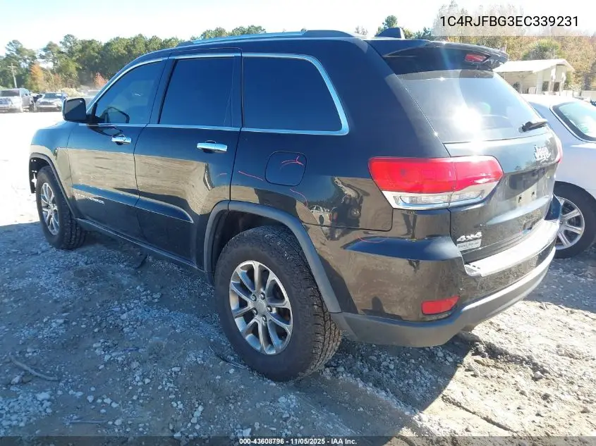 1C4RJFBG3EC339231 2014 Jeep Grand Cherokee Limited