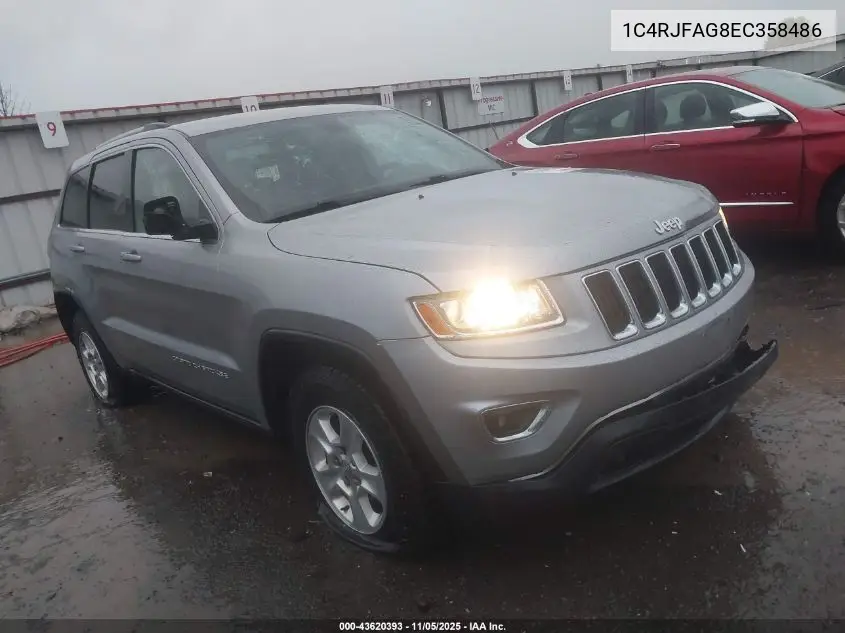 1C4RJFAG8EC358486 2014 Jeep Grand Cherokee Laredo