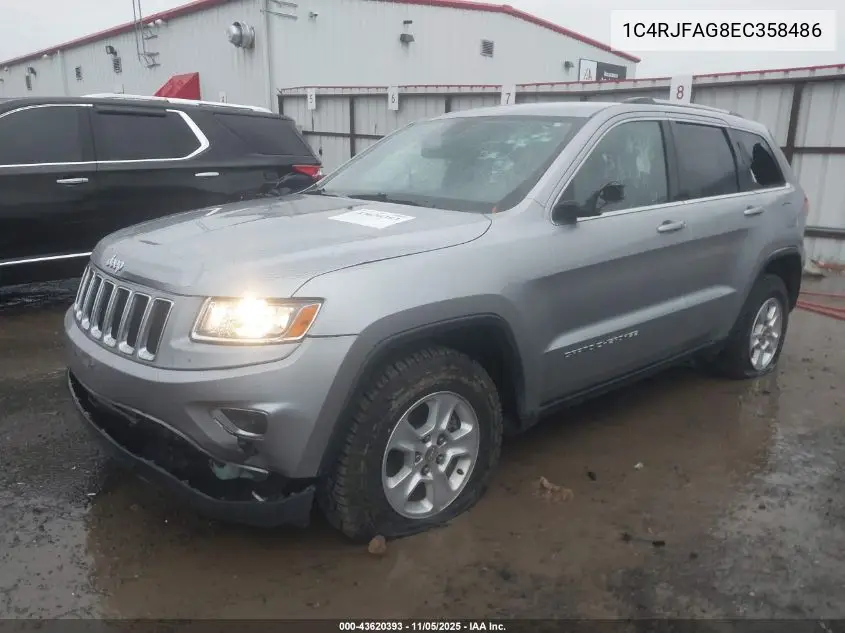 1C4RJFAG8EC358486 2014 Jeep Grand Cherokee Laredo