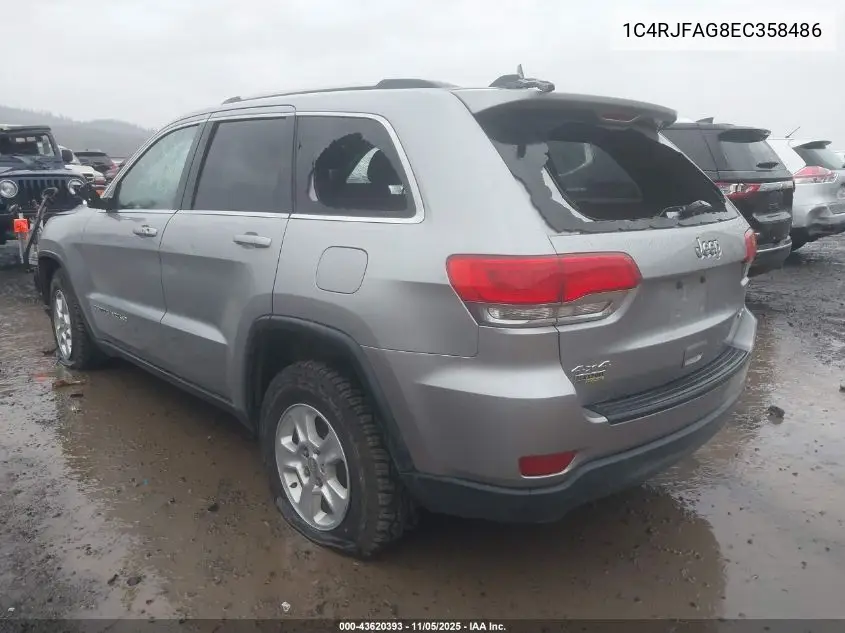 1C4RJFAG8EC358486 2014 Jeep Grand Cherokee Laredo