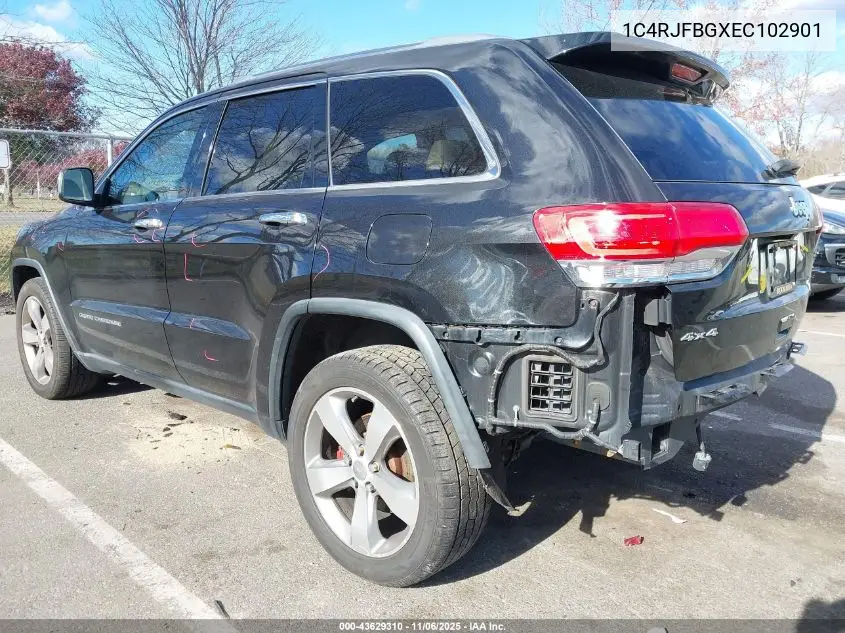 1C4RJFBGXEC102901 2014 Jeep Grand Cherokee Limited