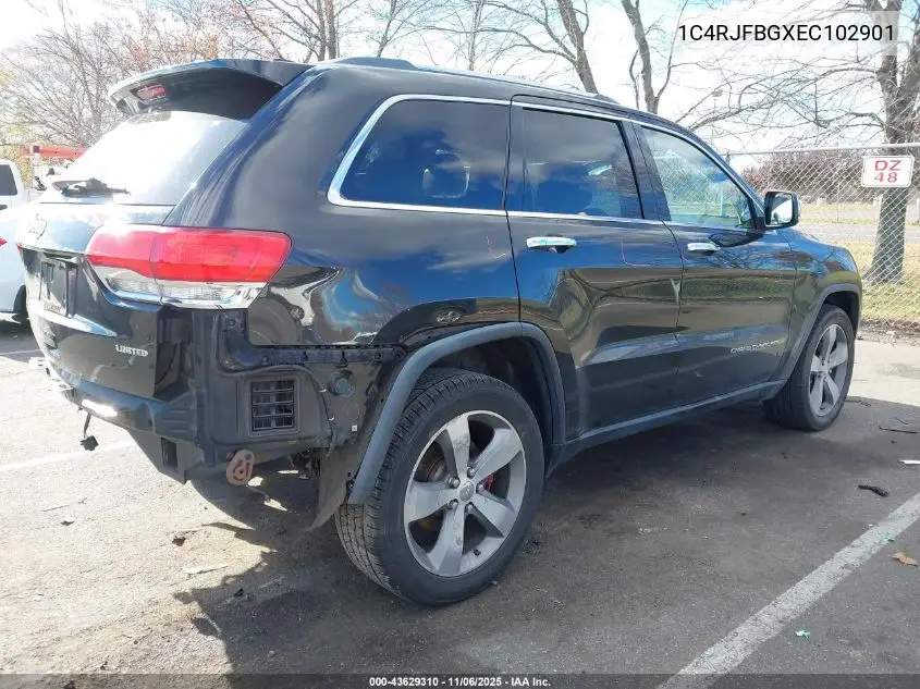 1C4RJFBGXEC102901 2014 Jeep Grand Cherokee Limited
