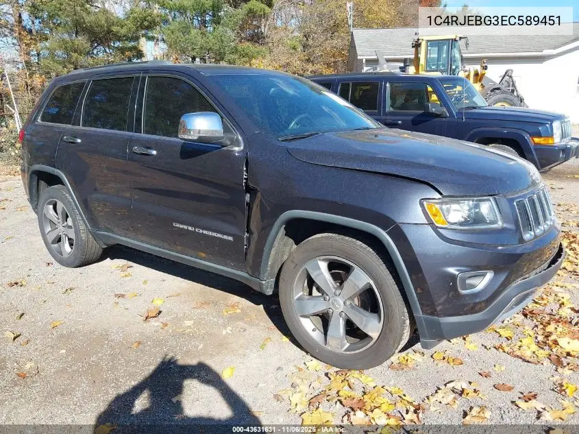 1C4RJEBG3EC589451 2014 Jeep Grand Cherokee Limited