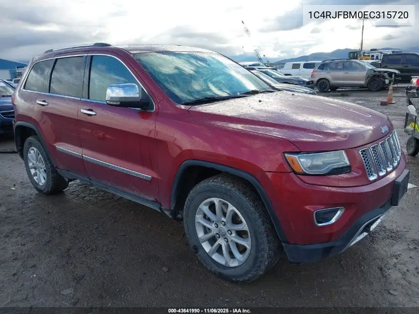 1C4RJFBM0EC315720 2014 Jeep Grand Cherokee Limited