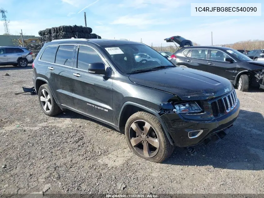 1C4RJFBG8EC540090 2014 Jeep Grand Cherokee Limited