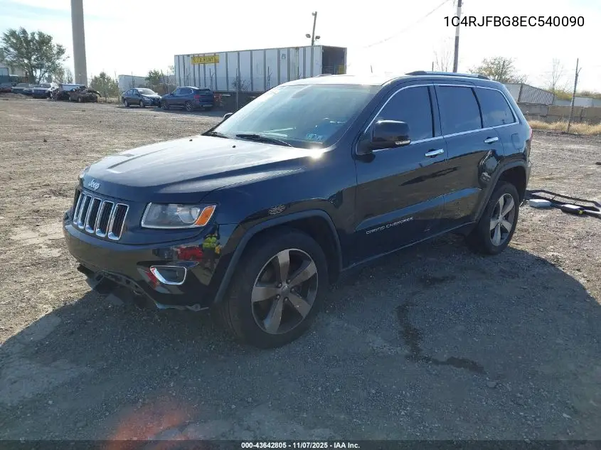 1C4RJFBG8EC540090 2014 Jeep Grand Cherokee Limited