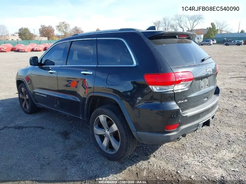 1C4RJFBG8EC540090 2014 Jeep Grand Cherokee Limited