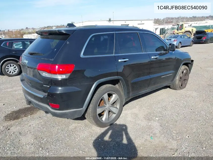 1C4RJFBG8EC540090 2014 Jeep Grand Cherokee Limited