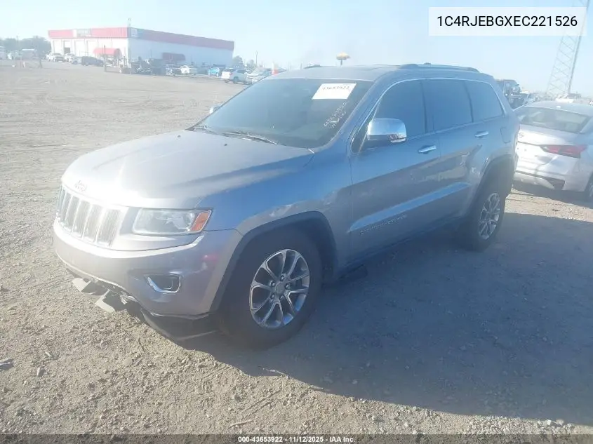 1C4RJEBGXEC221526 2014 Jeep Grand Cherokee Limited