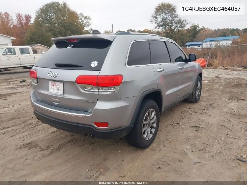 1C4RJEBGXEC464057 2014 Jeep Grand Cherokee Limited