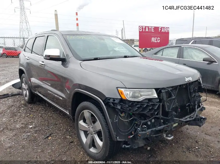 1C4RJFCG3EC441482 2014 Jeep Grand Cherokee Overland