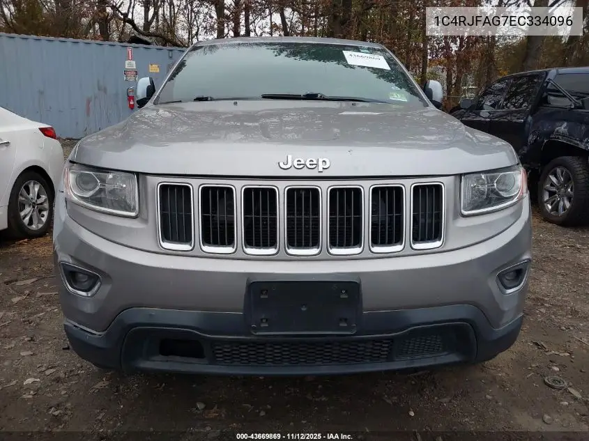 1C4RJFAG7EC334096 2014 Jeep Grand Cherokee Laredo