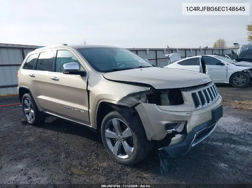 1C4RJFBG6EC148645 2014 Jeep Grand Cherokee Limited