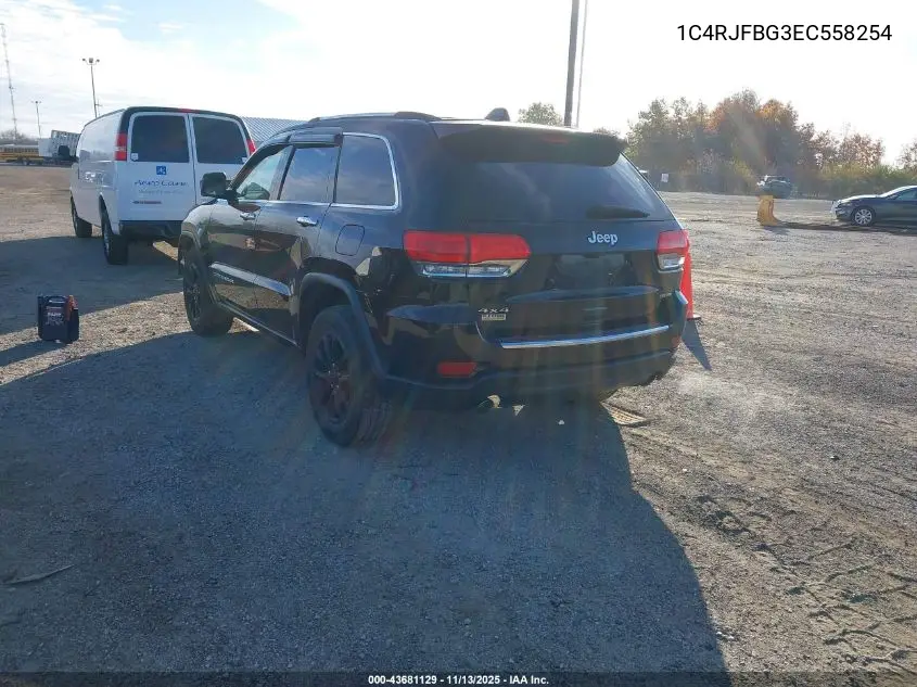 1C4RJFBG3EC558254 2014 Jeep Grand Cherokee Limited