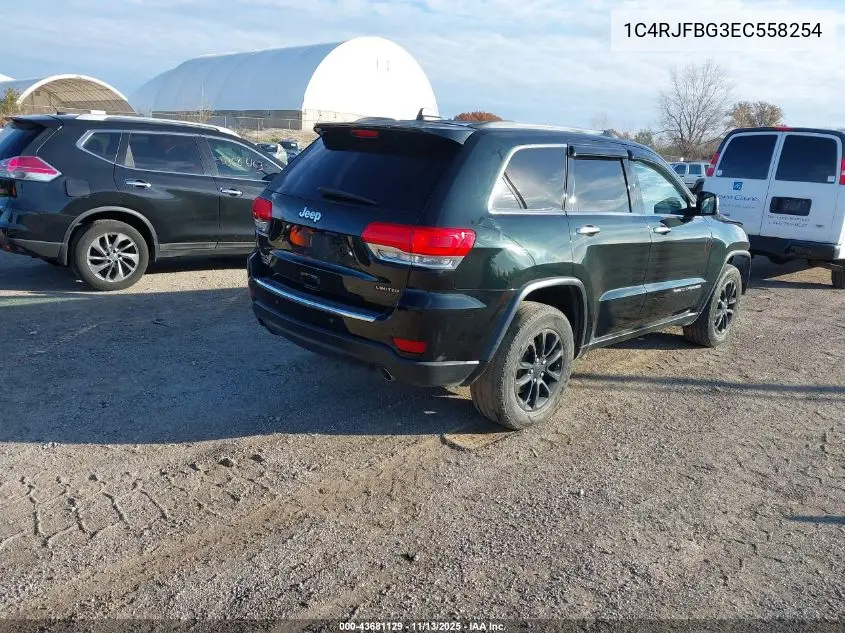 1C4RJFBG3EC558254 2014 Jeep Grand Cherokee Limited