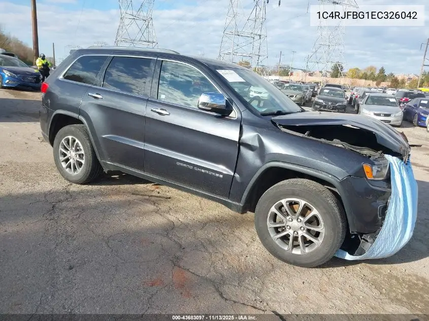 1C4RJFBG1EC326042 2014 Jeep Grand Cherokee Limited