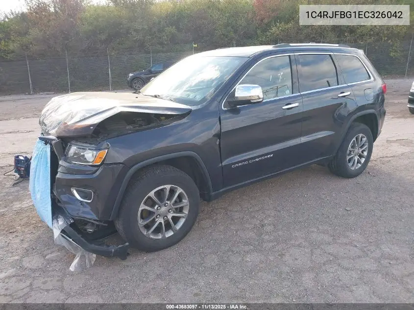 1C4RJFBG1EC326042 2014 Jeep Grand Cherokee Limited