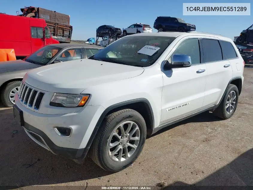 1C4RJEBM9EC551289 2014 Jeep Grand Cherokee Limited