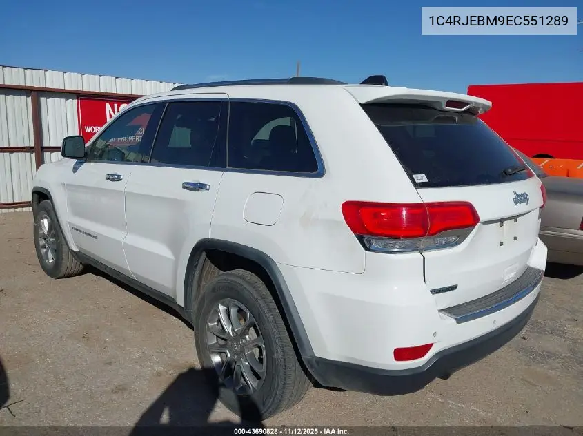 1C4RJEBM9EC551289 2014 Jeep Grand Cherokee Limited