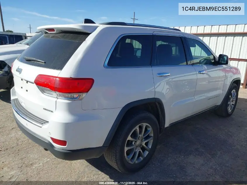 1C4RJEBM9EC551289 2014 Jeep Grand Cherokee Limited