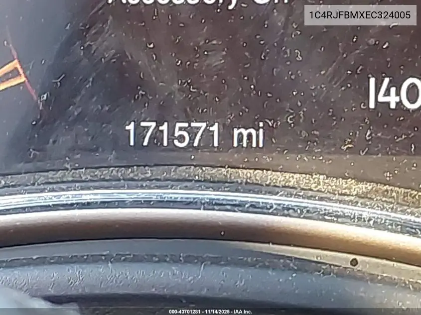 1C4RJFBMXEC324005 2014 Jeep Grand Cherokee Limited