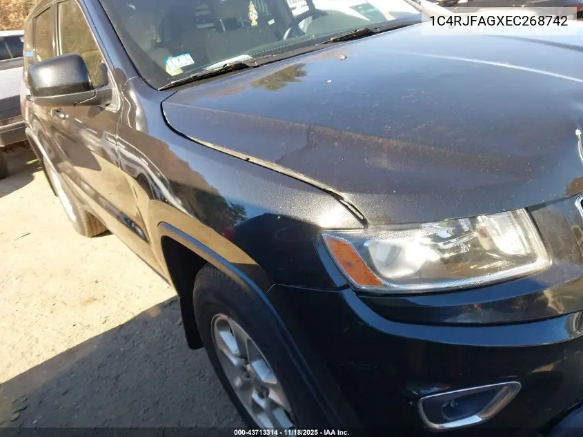 1C4RJFAGXEC268742 2014 Jeep Grand Cherokee Laredo