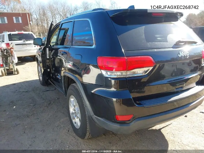 1C4RJFAGXEC268742 2014 Jeep Grand Cherokee Laredo